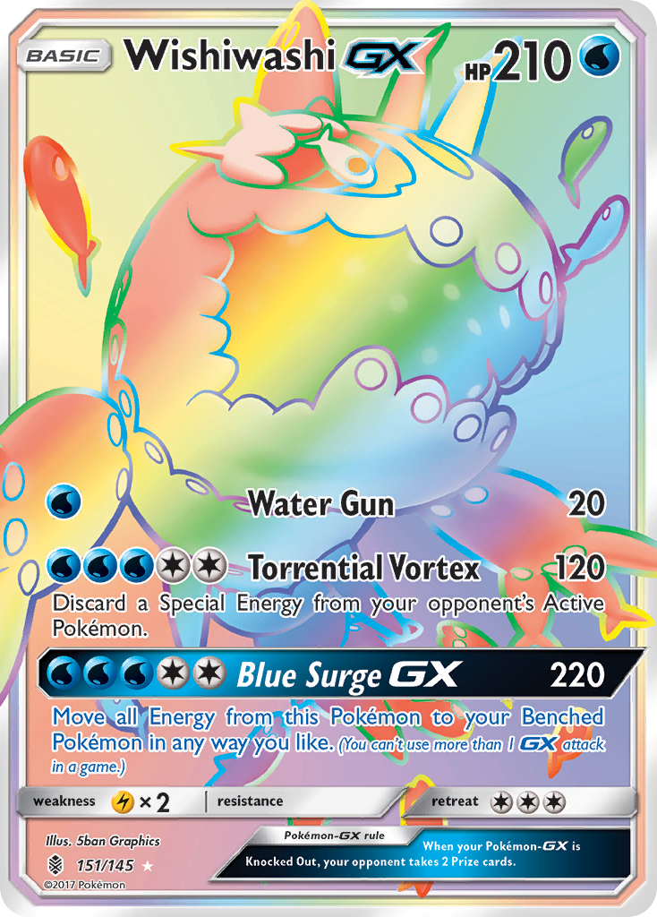 Wishiwashi GX (151/145) [Sun & Moon: Guardians Rising] | Shuffle n Cut Hobbies & Games