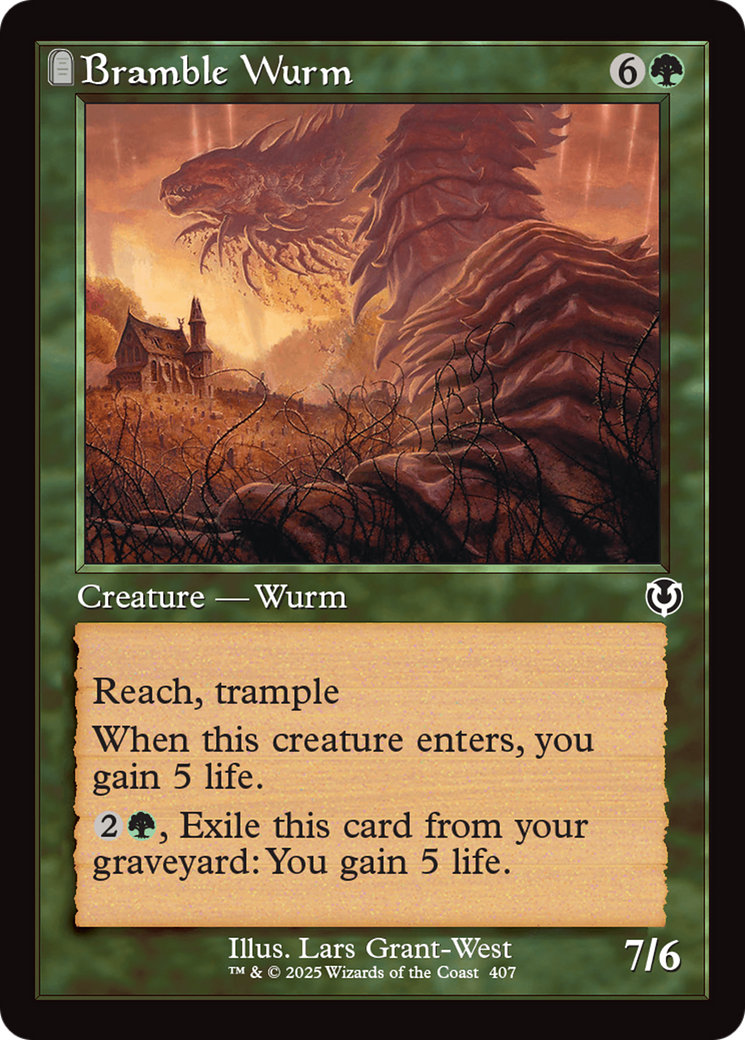 Bramble Wurm (Retro Frame) [Innistrad Remastered] | Shuffle n Cut Hobbies & Games