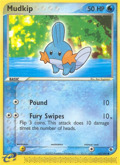 Mudkip (60/109) [EX: Ruby & Sapphire] | Shuffle n Cut Hobbies & Games