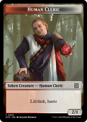 Human Cleric // Plot Double-Sided Token [Outlaws of Thunder Junction: Breaking News Tokens] | Shuffle n Cut Hobbies & Games