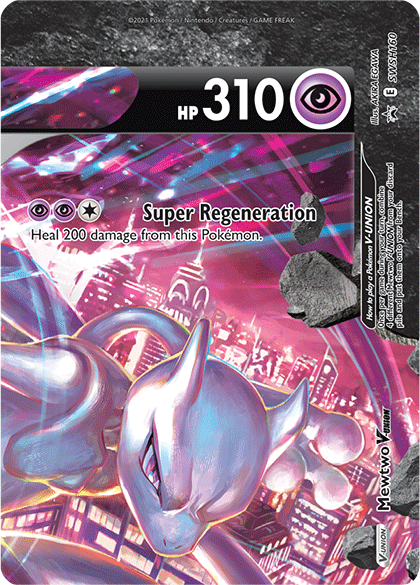 Mewtwo V-Union (SWSH160) [Sword & Shield: Black Star Promos] | Shuffle n Cut Hobbies & Games