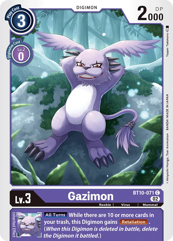 Gazimon [BT10-071] [Xros Encounter] | Shuffle n Cut Hobbies & Games