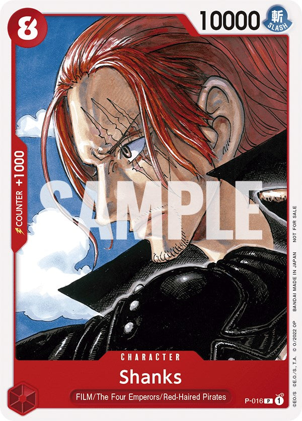 Shanks (One Piece Film Red) [One Piece Promotion Cards] | Shuffle n Cut Hobbies & Games