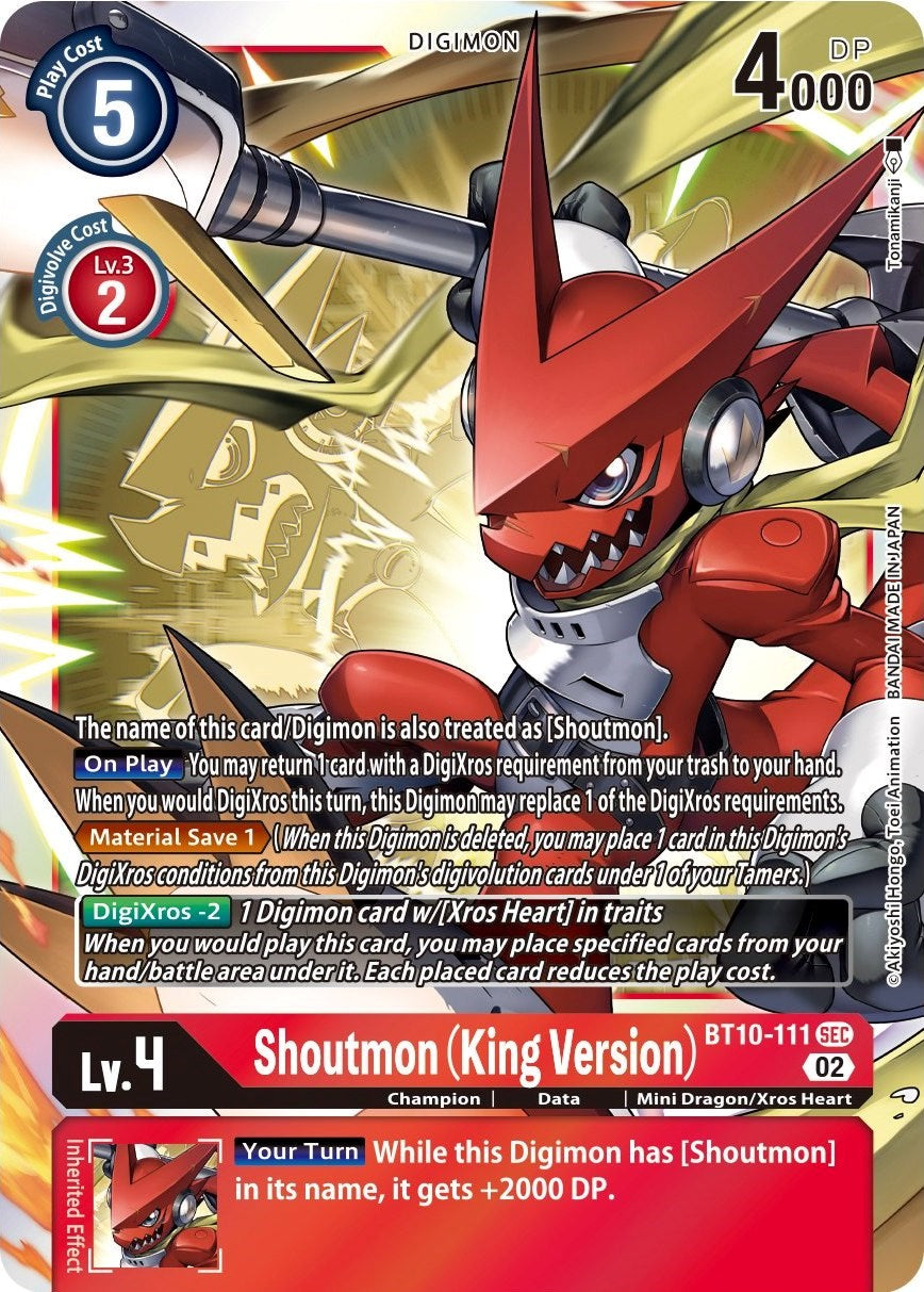 Shoutmon (King Version) [BT10-111] [Xros Encounter] | Shuffle n Cut Hobbies & Games