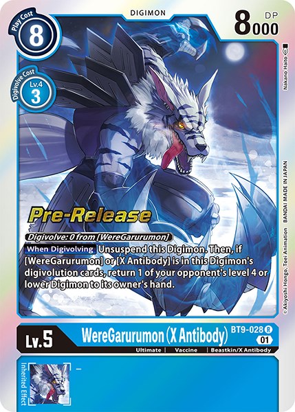 WereGarurumon (X Antibody) [BT9-028] [X Record Pre-Release Promos] | Shuffle n Cut Hobbies & Games