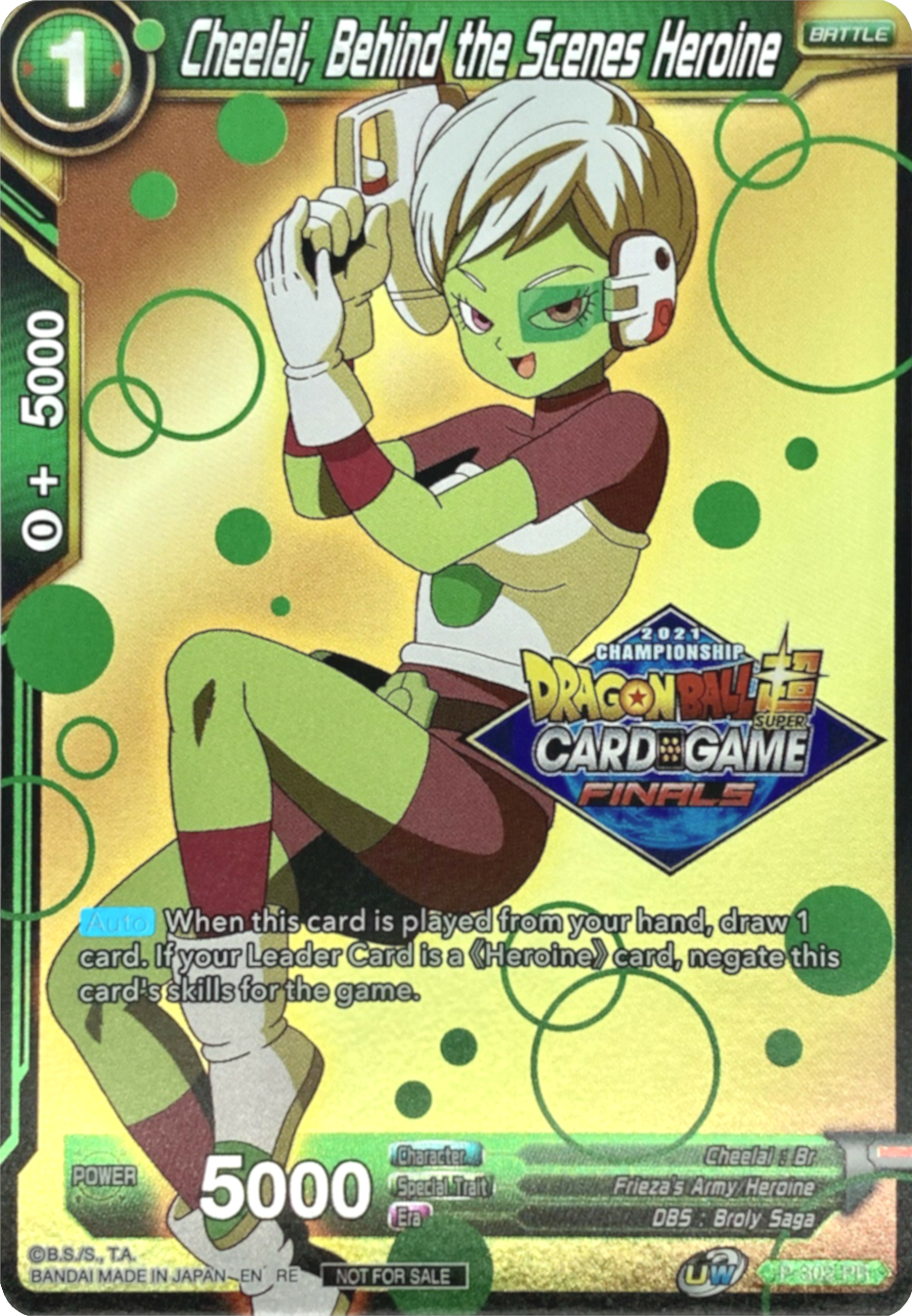 Cheelai, Behind the Scenes Heroine (2021 Tournament Pack Vault Set) (P-302) [Tournament Promotion Cards] | Shuffle n Cut Hobbies & Games