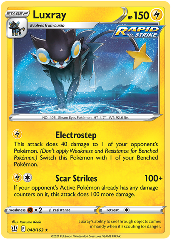 Luxray (048/163) [Sword & Shield: Battle Styles] | Shuffle n Cut Hobbies & Games