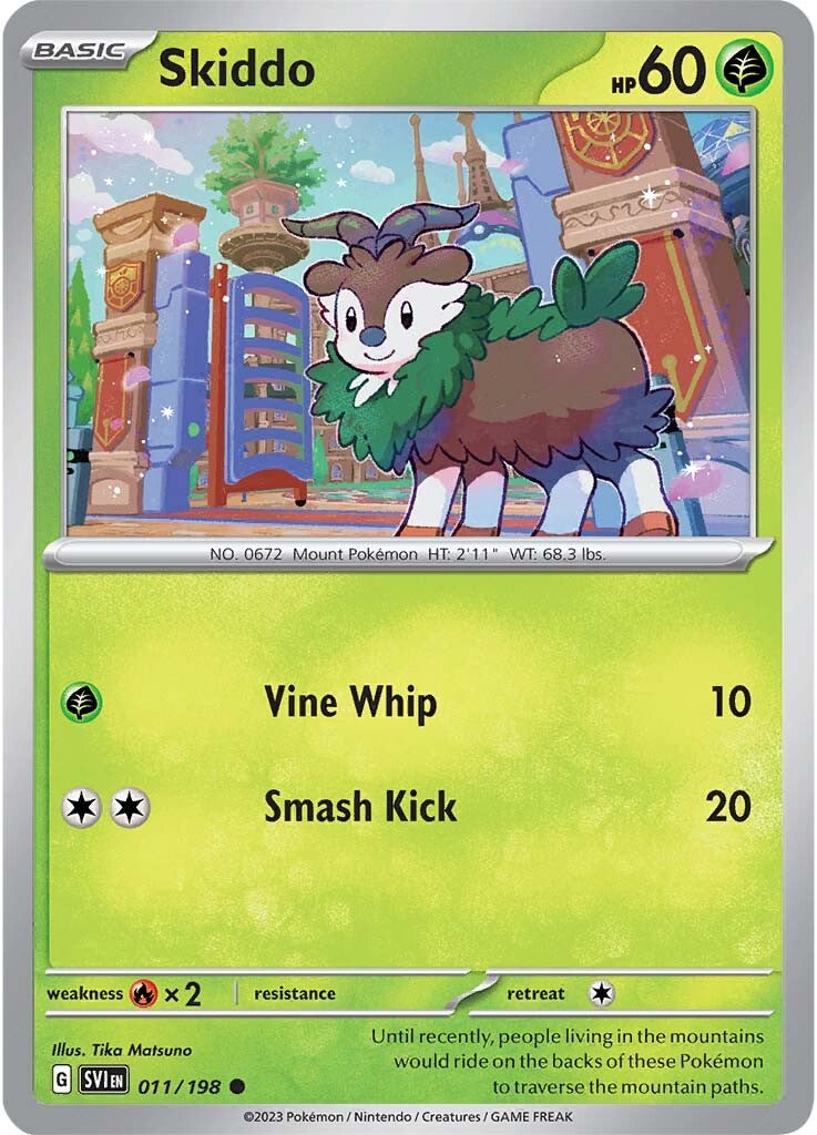 Skiddo (011/198) [Scarlet & Violet: Base Set] | Shuffle n Cut Hobbies & Games