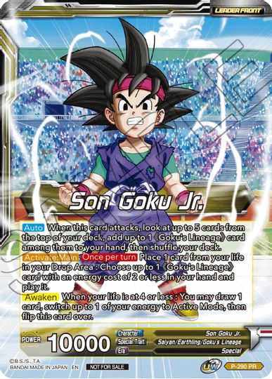 Son Goku Jr. // SS Son Goku Jr., Scion of the Lineage (P-290) [Promotion Cards] | Shuffle n Cut Hobbies & Games