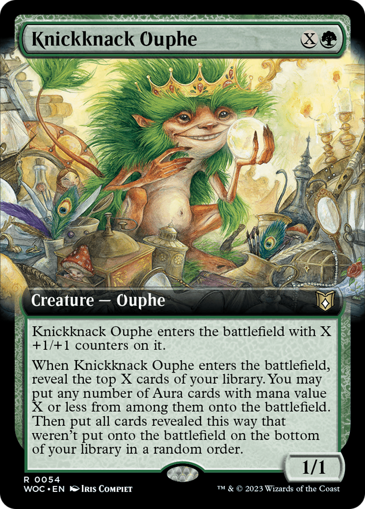 Knickknack Ouphe (Extended Art) [Wilds of Eldraine Commander] | Shuffle n Cut Hobbies & Games