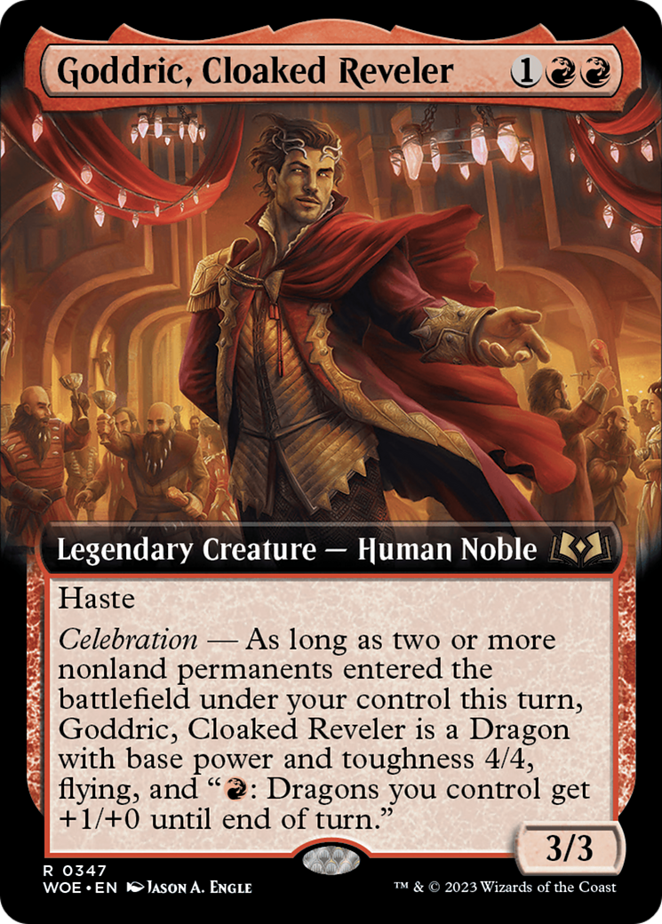 Goddric, Cloaked Reveler (Extended Art) [Wilds of Eldraine] | Shuffle n Cut Hobbies & Games