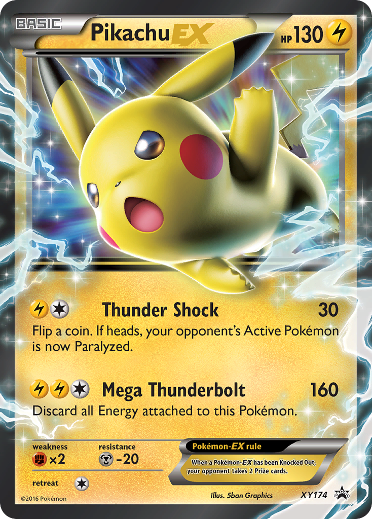 Pikachu EX (XY174) [XY: Black Star Promos] | Shuffle n Cut Hobbies & Games