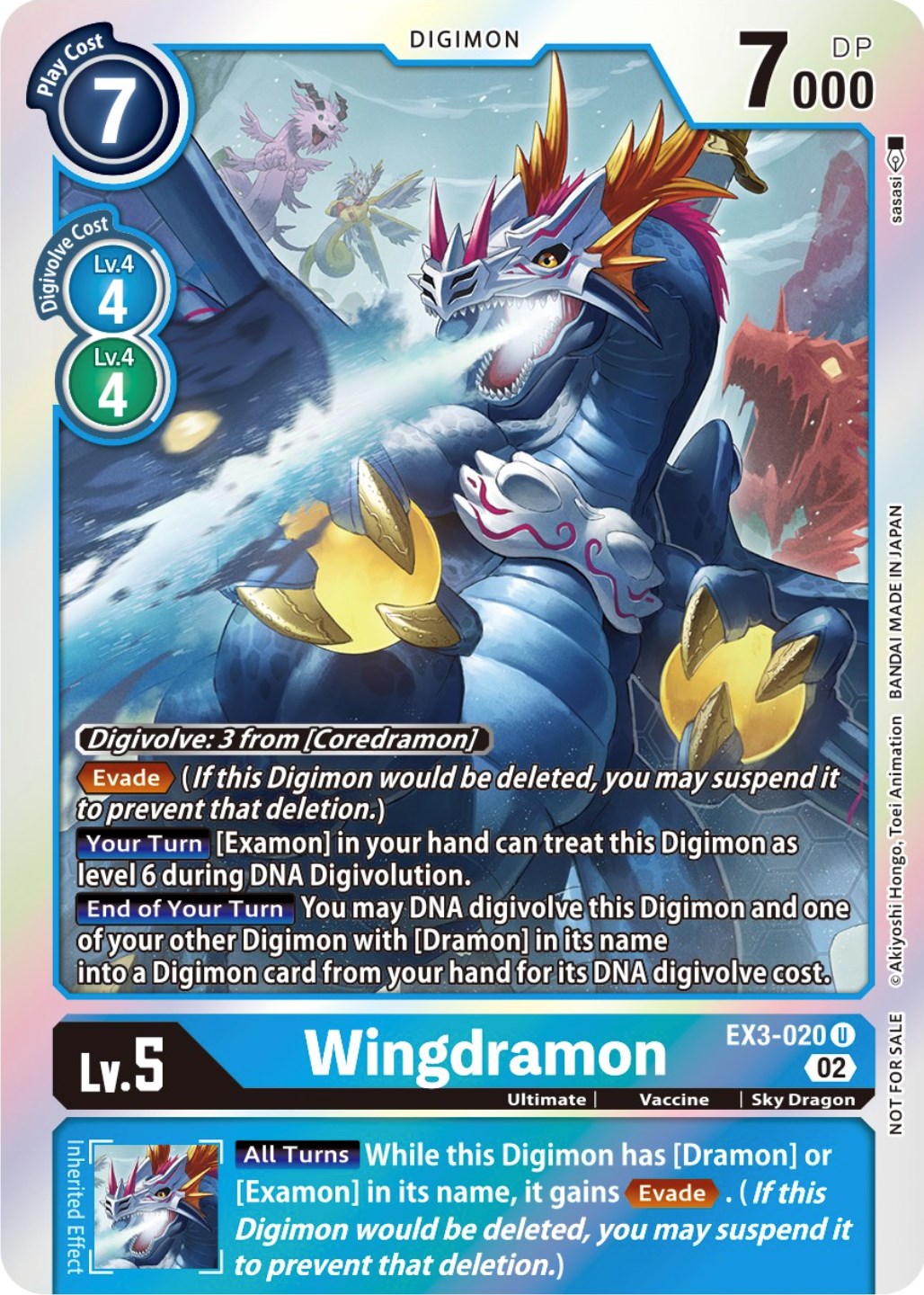 Wingdramon [EX3-020] (Alternate Art) [Draconic Roar] | Shuffle n Cut Hobbies & Games