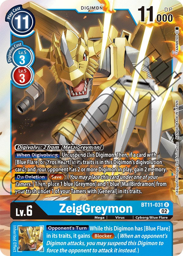 ZeigGreymon [BT11-031] [Dimensional Phase] | Shuffle n Cut Hobbies & Games