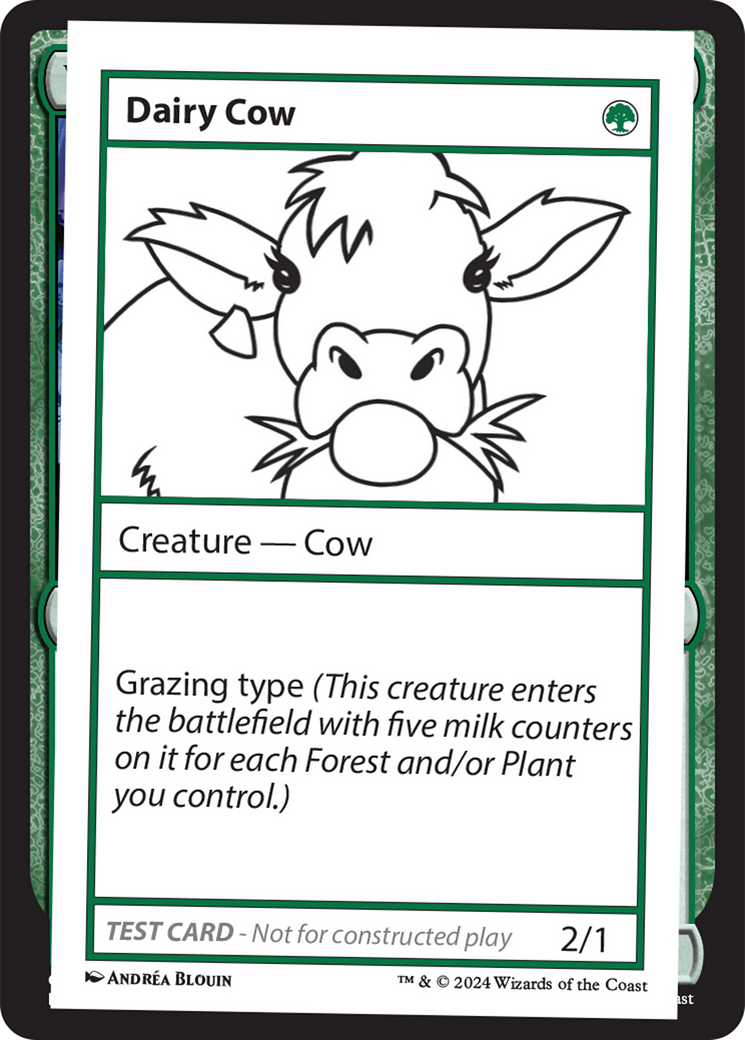 Dairy Cow [Mystery Booster 2 Playtest Cards] | Shuffle n Cut Hobbies & Games