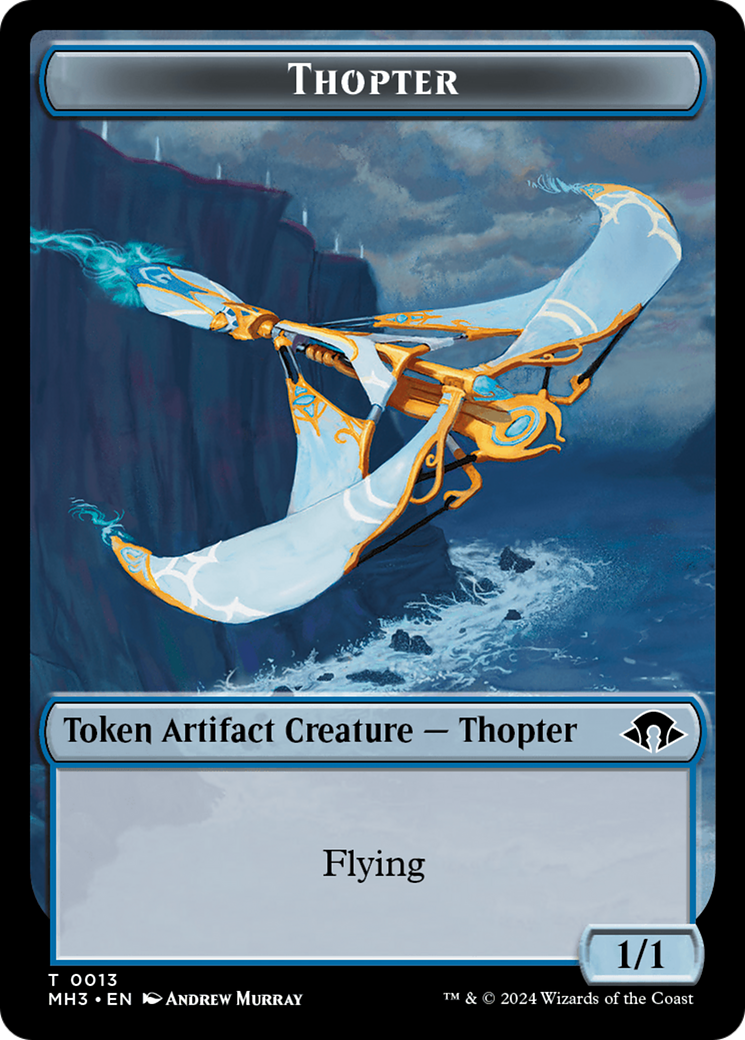 Thopter Token [Modern Horizons 3 Tokens] | Shuffle n Cut Hobbies & Games