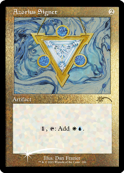 Azorius Signet (Retro) (Foil Etched) [Secret Lair Drop Series] | Shuffle n Cut Hobbies & Games