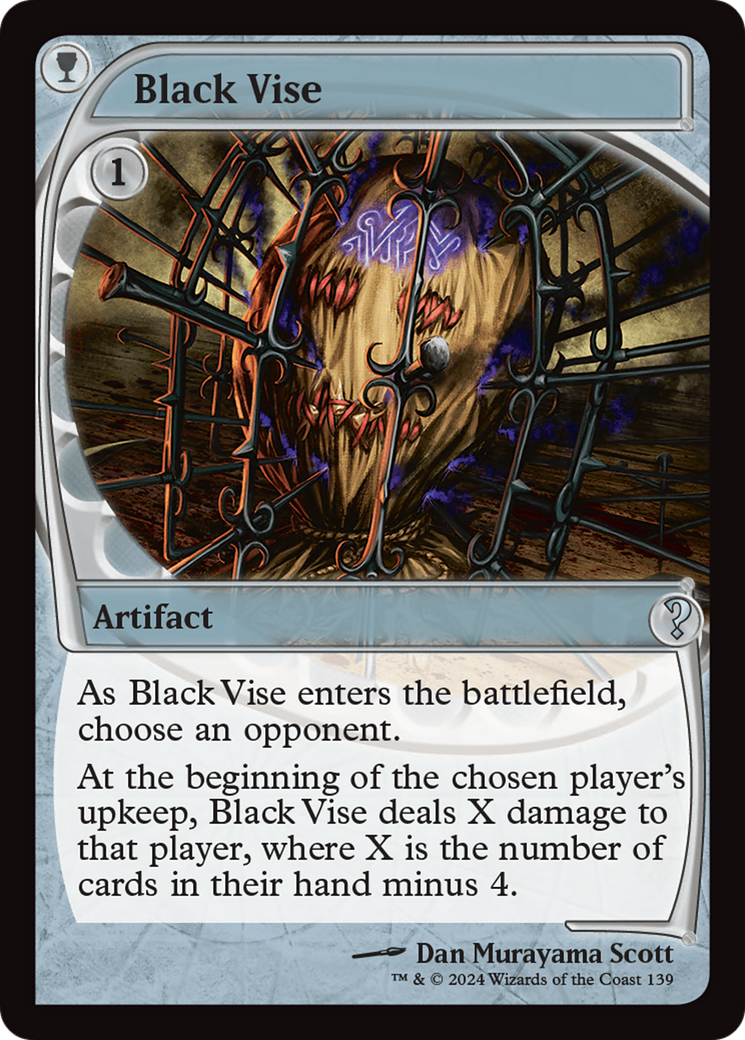 Black Vise (Future Sight) [Mystery Booster 2] | Shuffle n Cut Hobbies & Games