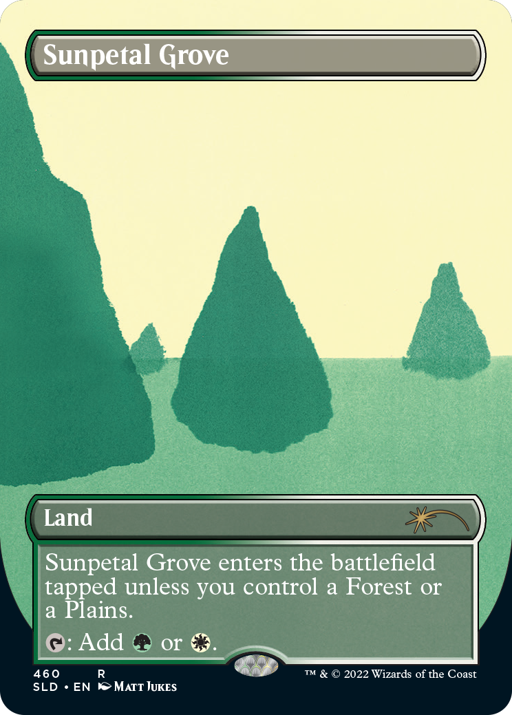 Sunpetal Grove (Borderless) [Secret Lair Drop Series] | Shuffle n Cut Hobbies & Games