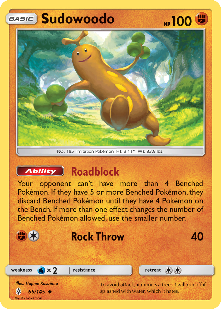 Sudowoodo (66/145) [Sun & Moon: Guardians Rising] | Shuffle n Cut Hobbies & Games