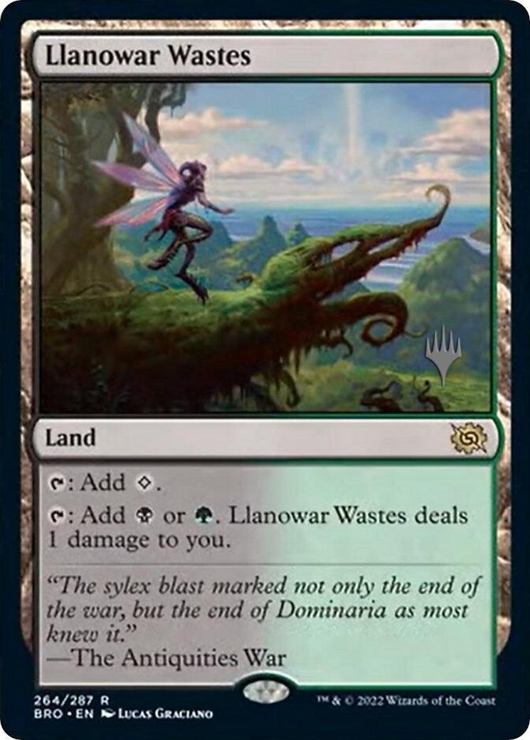 Llanowar Wastes (Promo Pack) [The Brothers' War Promos] | Shuffle n Cut Hobbies & Games