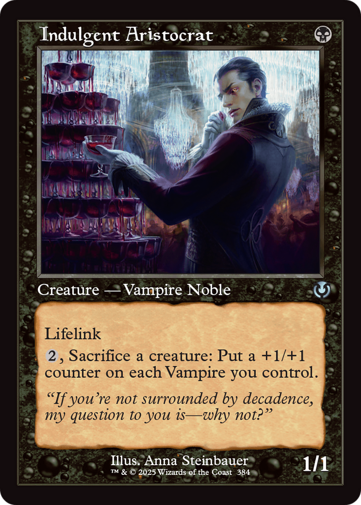 Indulgent Aristocrat (Retro Frame) [Innistrad Remastered] | Shuffle n Cut Hobbies & Games