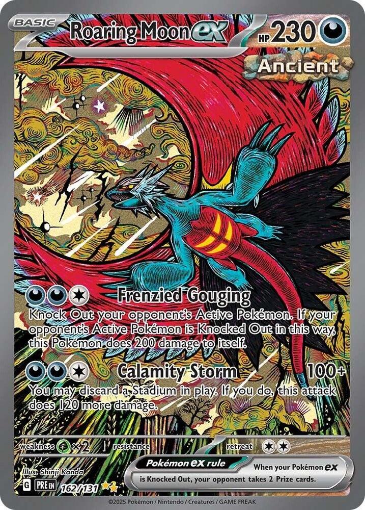 Roaring Moon ex (162/131) [Scarlet & Violet: Prismatic Evolutions] | Shuffle n Cut Hobbies & Games