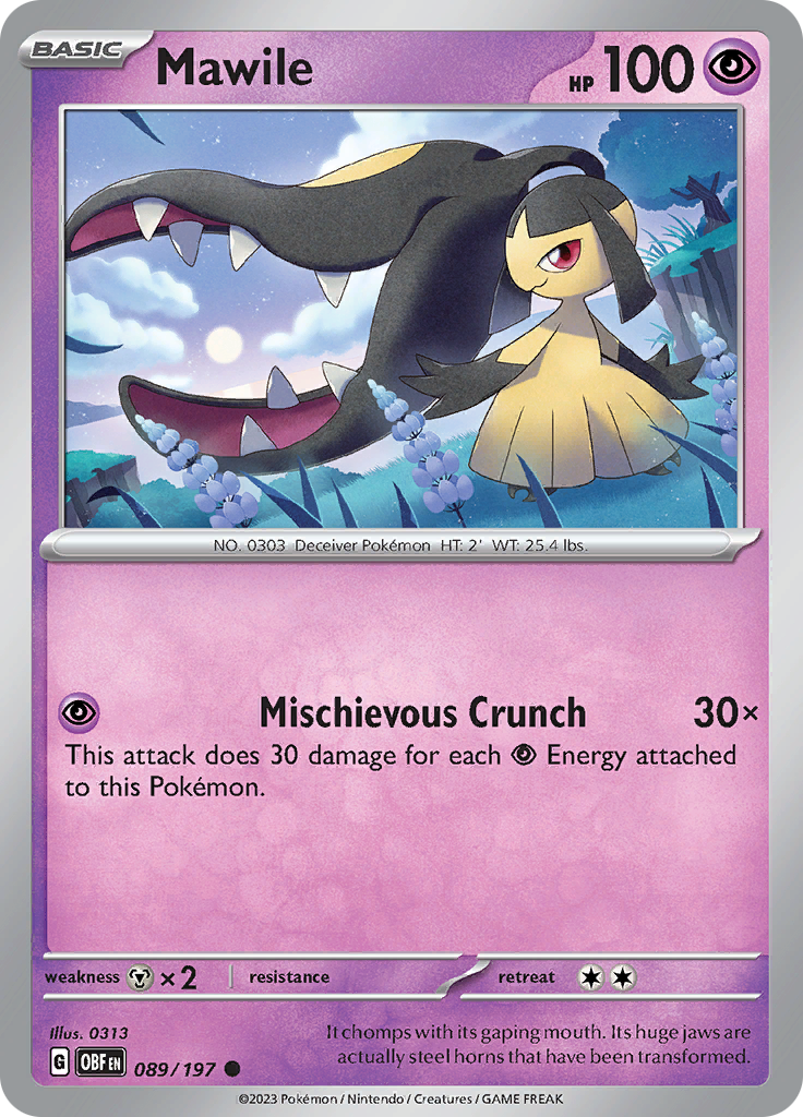 Mawile (089/197) [Scarlet & Violet: Obsidian Flames] | Shuffle n Cut Hobbies & Games