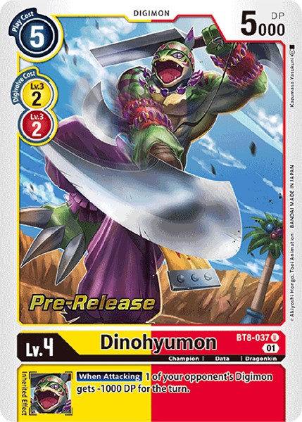 Dinohyumon [BT8-037] [New Awakening Pre-Release Cards] | Shuffle n Cut Hobbies & Games