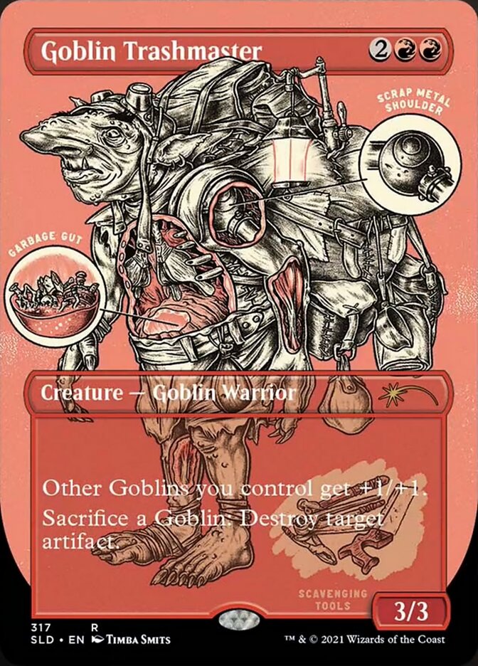 Goblin Trashmaster (Borderless Foil Etched) [Secret Lair Drop Series] | Shuffle n Cut Hobbies & Games