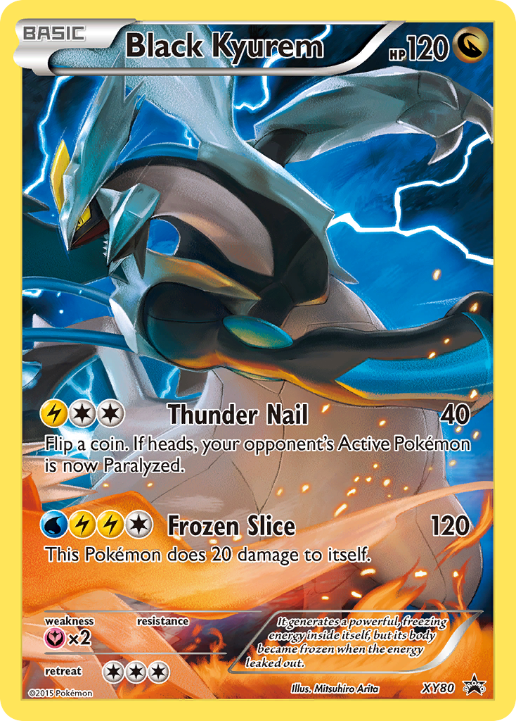 Black Kyurem (XY80) (Full Art Promo) [XY: Black Star Promos] | Shuffle n Cut Hobbies & Games