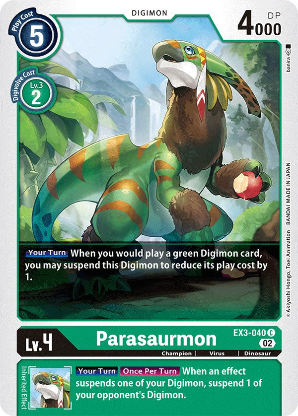 Parasaurmon [EX3-040] [Draconic Roar] | Shuffle n Cut Hobbies & Games