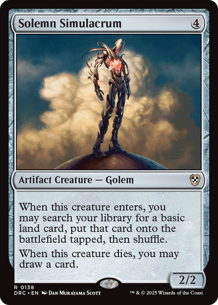 Solemn Simulacrum [Aetherdrift Commander] | Shuffle n Cut Hobbies & Games