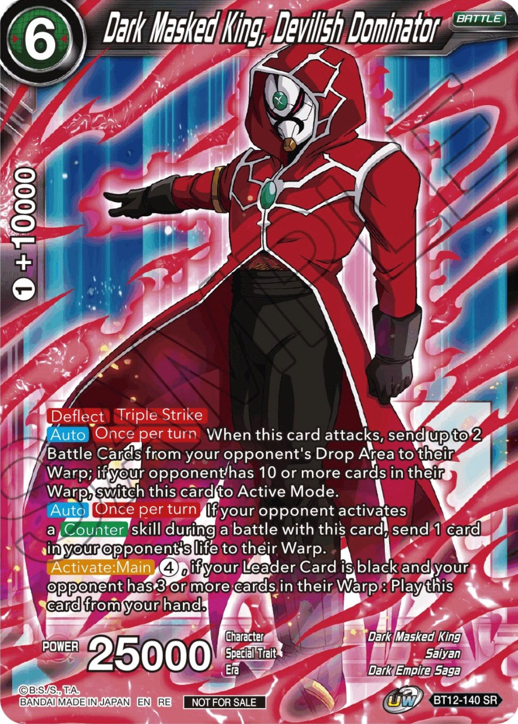 Dark Masked King, Devilish Dominator (Championship Selection Pack 2023 Vol.2) (Silver Foil) (BT12-140) [Tournament Promotion Cards] | Shuffle n Cut Hobbies & Games