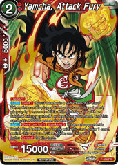 Yamcha, Attack Fury (Championship Selection Pack 2023 Vol.2) (Gold-Stamped Silver Foil) (P-536) [Tournament Promotion Cards] | Shuffle n Cut Hobbies & Games