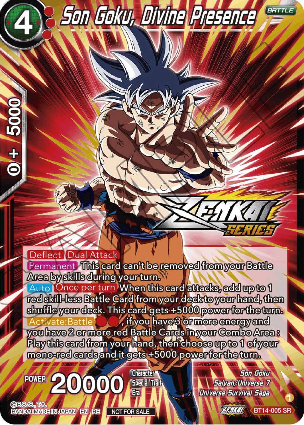 Son Goku, Divine Presence (Event Pack 12) (BT14-005) [Tournament Promotion Cards] | Shuffle n Cut Hobbies & Games