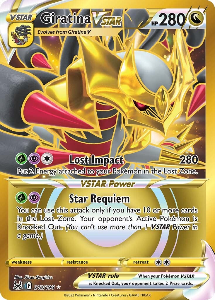 Giratina VSTAR (212/196) [Sword & Shield: Lost Origin] | Shuffle n Cut Hobbies & Games