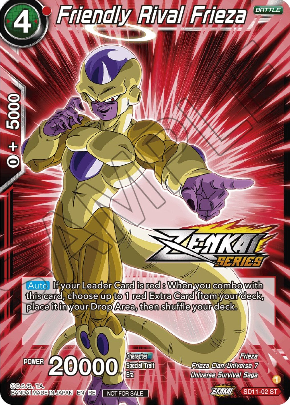 Friendly Rival Frieza (Event Pack 12) (SD11-02) [Tournament Promotion Cards] | Shuffle n Cut Hobbies & Games
