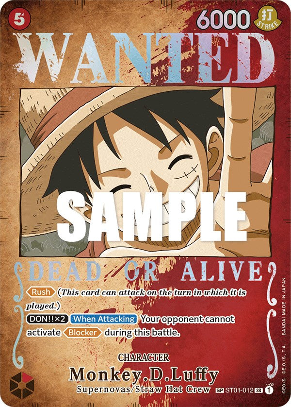 Monkey.D.Luffy (Wanted Poster) [Pillars of Strength] | Shuffle n Cut Hobbies & Games