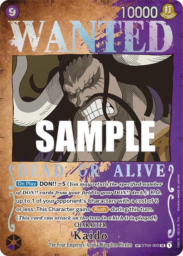 Kaido (Wanted Poster) [Pillars of Strength] | Shuffle n Cut Hobbies & Games