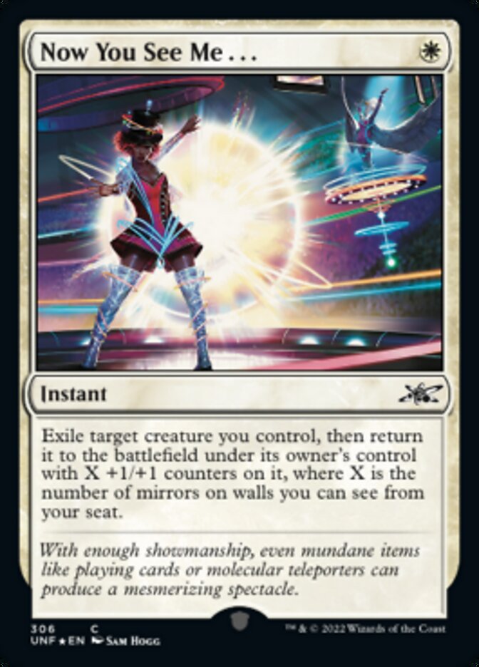 Now You See Me . . . (Galaxy Foil) [Unfinity] | Shuffle n Cut Hobbies & Games