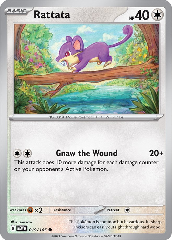 Rattata (019/165) [Scarlet & Violet 151] | Shuffle n Cut Hobbies & Games