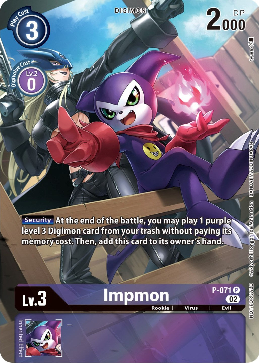 Impmon [P-071] (Official Tournament Pack Vol. 10) [Promotional Cards] | Shuffle n Cut Hobbies & Games