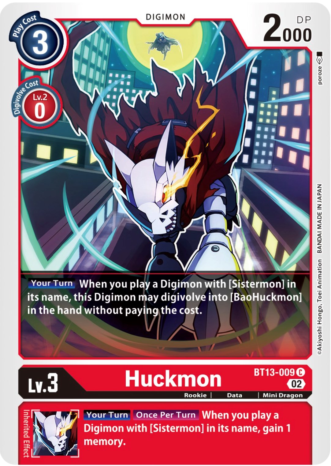 Huckmon [BT13-009] [Versus Royal Knights Booster] | Shuffle n Cut Hobbies & Games