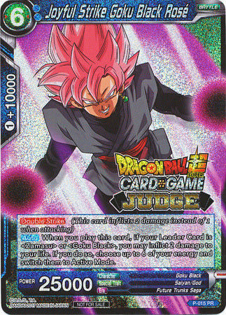 Joyful Strike Goku Black Rose (P-015) [Judge Promotion Cards] | Shuffle n Cut Hobbies & Games