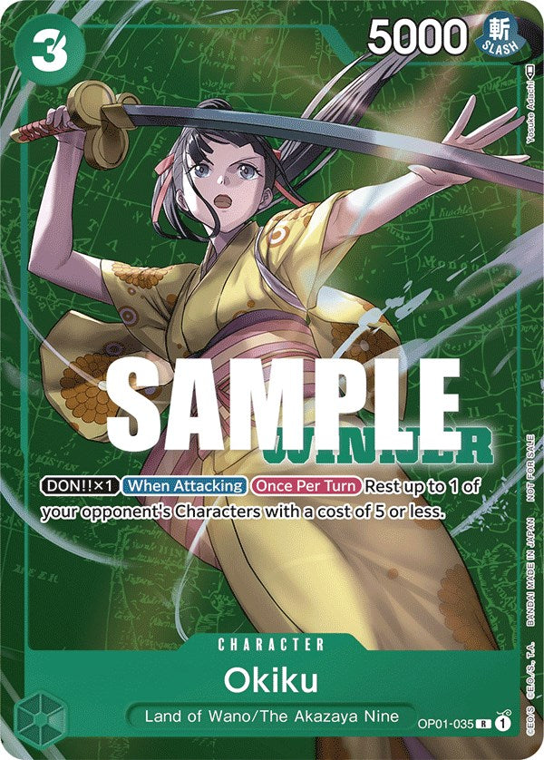 Okiku (Tournament Pack Vol. 4) [Winner] [One Piece Promotion Cards] | Shuffle n Cut Hobbies & Games