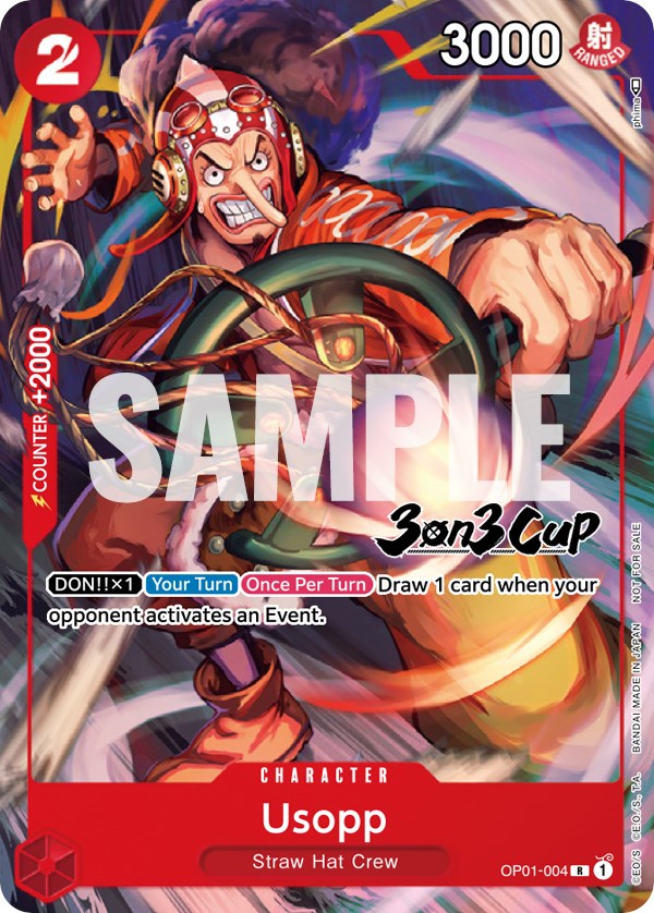 Usopp (3-on-3 Cup) [Participant] [One Piece Promotion Cards] | Shuffle n Cut Hobbies & Games