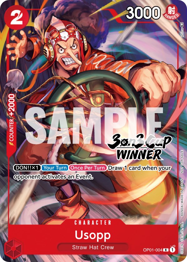 Usopp (3-on-3 Cup) [Winner] [One Piece Promotion Cards] | Shuffle n Cut Hobbies & Games