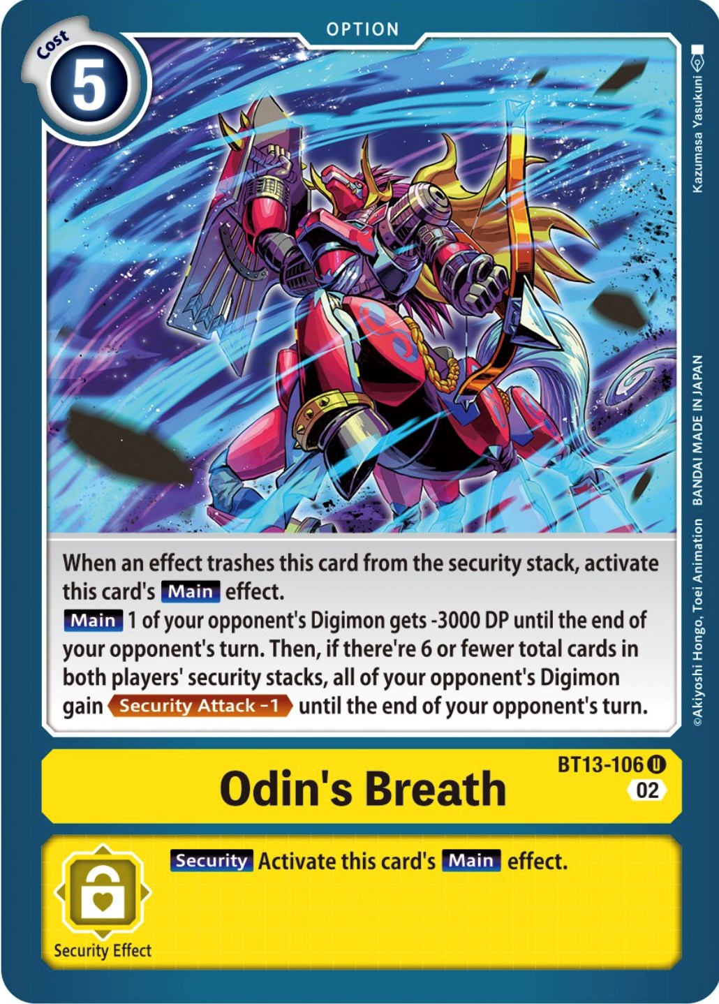 Odin's Breath [BT13-106] [Versus Royal Knights Booster] | Shuffle n Cut Hobbies & Games