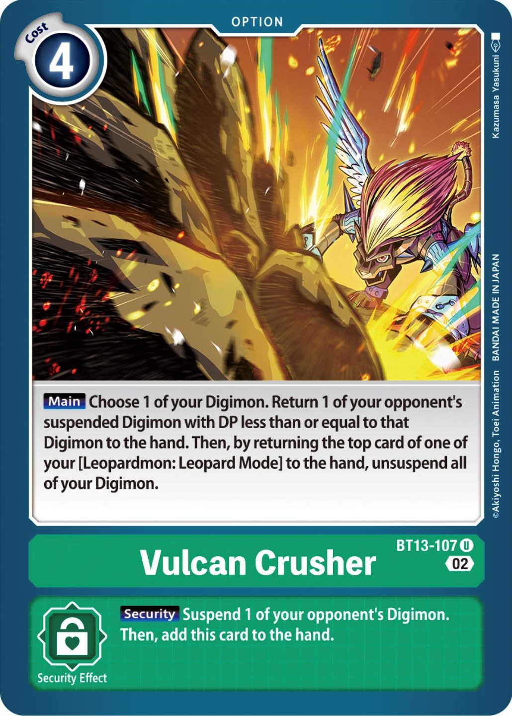 Vulcan Crusher [BT13-107] [Versus Royal Knights Booster] | Shuffle n Cut Hobbies & Games